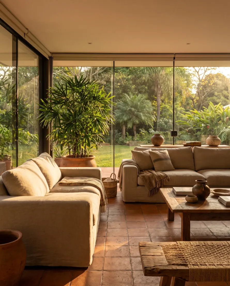 Interior de una casa en Paraguay